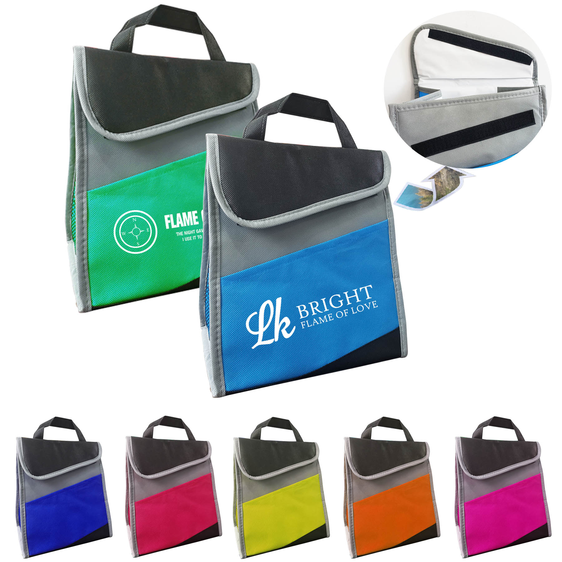 FlyFlyPromos - Insulated Lunch Cooler Bag Image 1 - Promotional Product